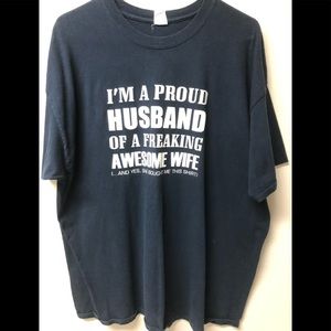 “Proud Husband” t-shirt - men’s XL